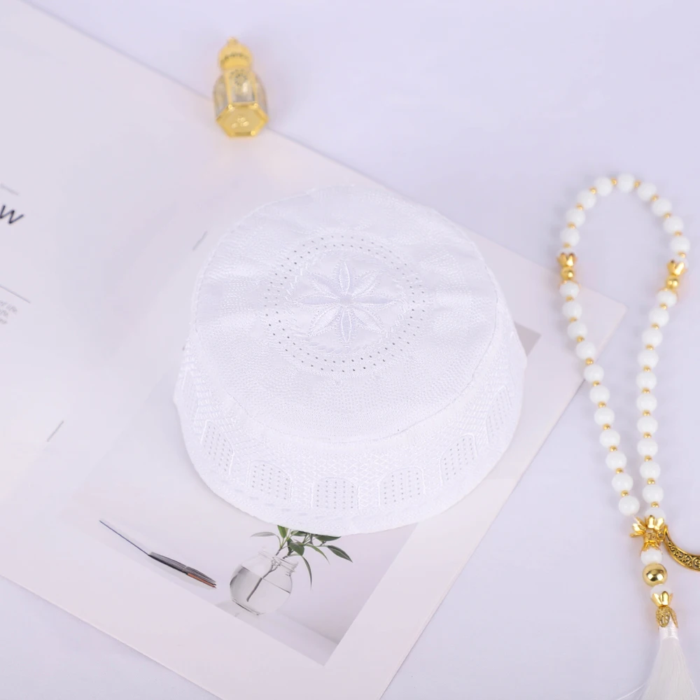 Neueste gelbe muslimische hut für männer klassische männer muslimische yarmulke frühling herbst islam haar abdeckung yarmulke großhandels geschenk