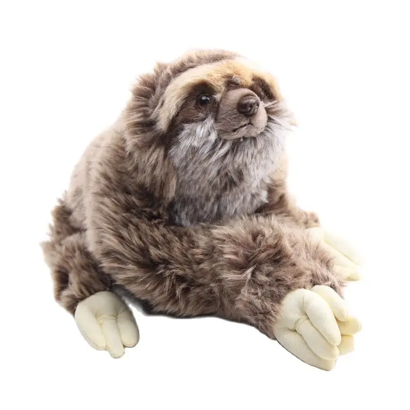 

35cm Three Toed Sloth Real Life Plush Stuffed Animal Toys Doll Peluche Big Size Baby Kids Christmas Birthday Gift