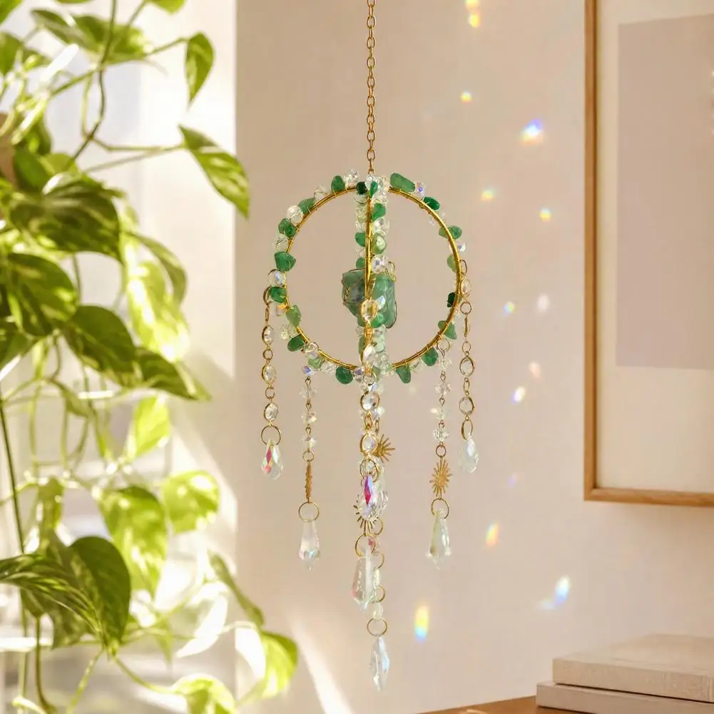 Wind Chime Decorative Garden Suncatcher Suncatcher Hanging Ornament Rainbow Maker Prism Ball Pendant Colorful Garden for Indoor
