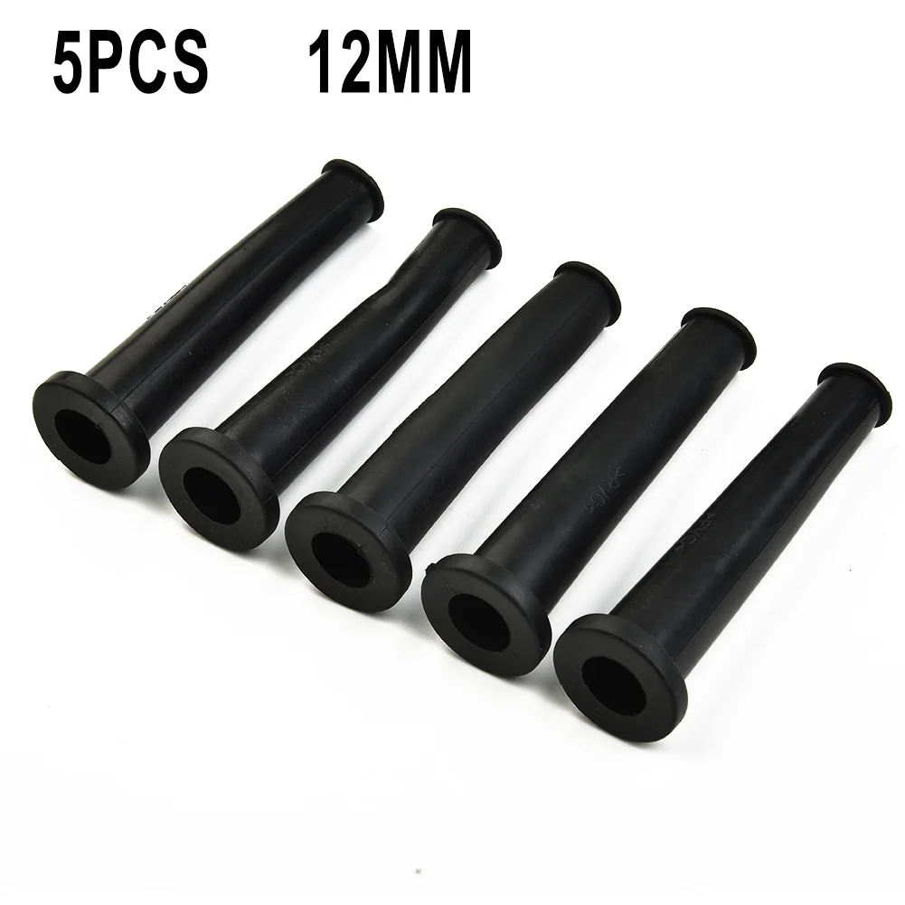 5pcs 10/12mm Rubber Wire Protector Cable Sleeve Boot Cover For Angle Grinder Electric Drill Cable Wire Connect Protection
