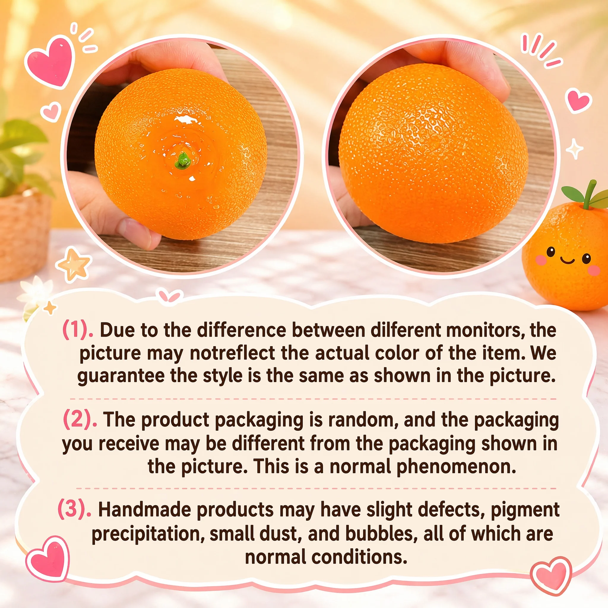 Orange Crunchy Moldable Stress Ball, Crispy Squishy Squeeze Toy Filled Round Blocks Fidget, ASMR Sensory Relief for Adults Teens