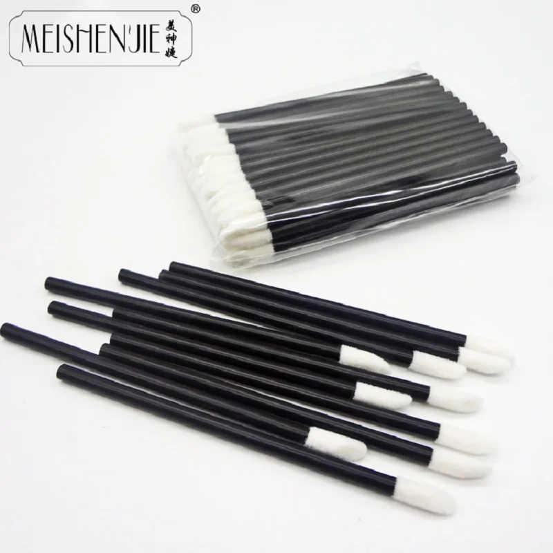 Mới 5/50/100 Máy Tính Dùng Một Lần Cọ Môi Mi Makeups Bàn Chải Mi Nối Dài Mascara Mút Trang Điểm Son Môi Hoa Dây Bộ Đựng Mỹ Phẩm Dụng Cụ