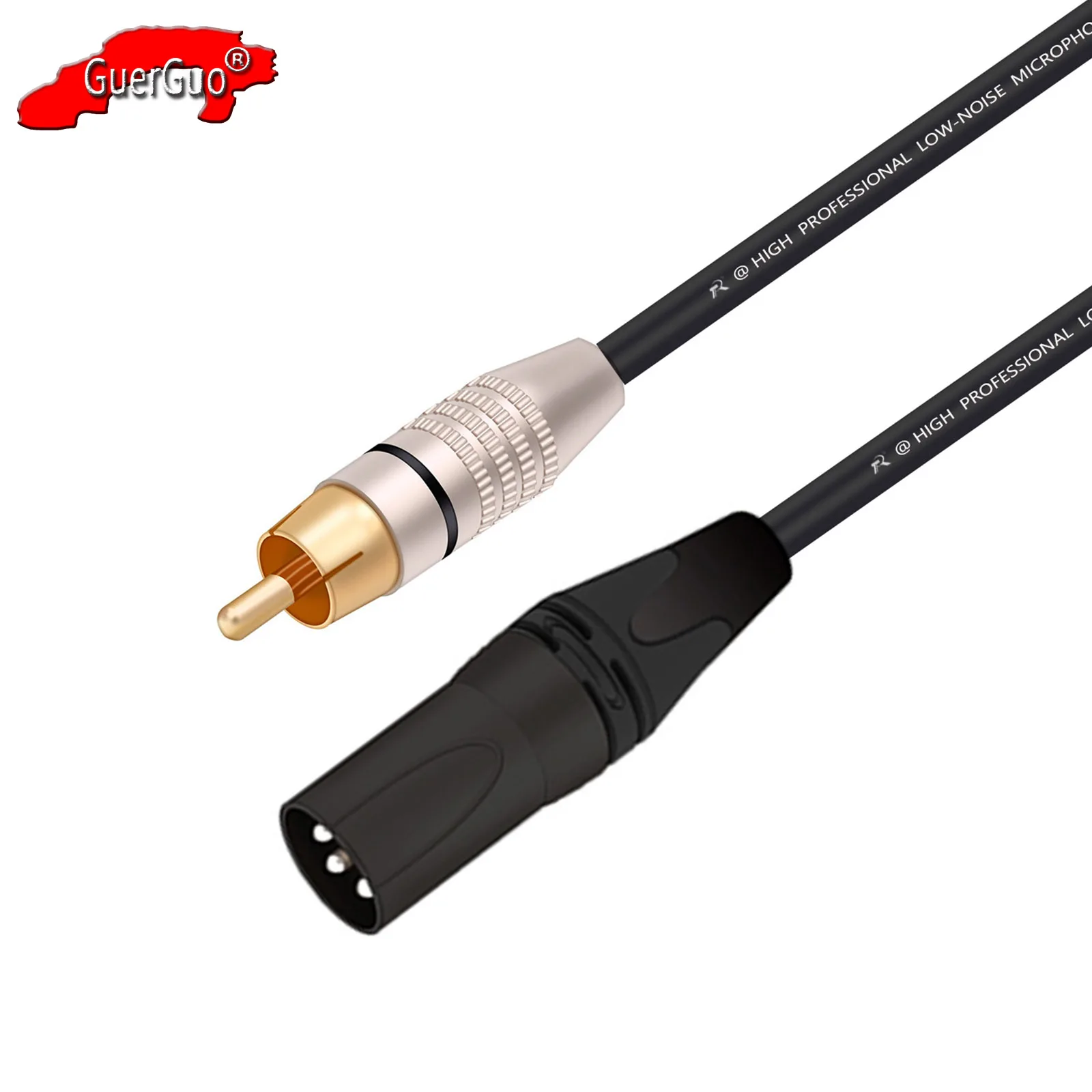 

XLR to RCA Cable,3Pin XLR Male/Female to RCA/Phone Plug Male HiFi Audio Extension Adapter Cord for Microphone Amplifier Mixer