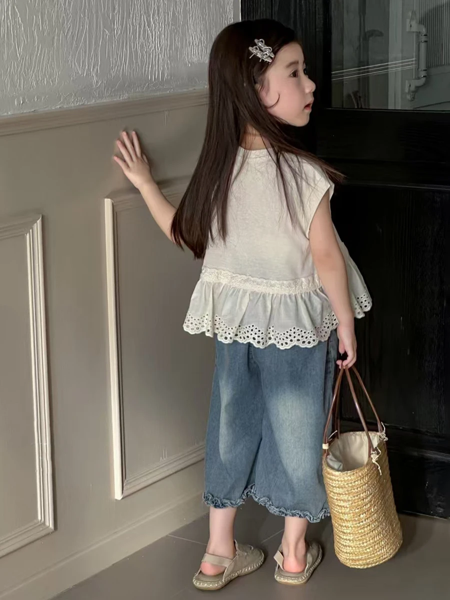 conjunto-de-verao-para-meninas-em-jeans-estilo-coreano-top-sem-mangas-com-babados-conjunto-versatil-de-duas-pecas-em-aodao