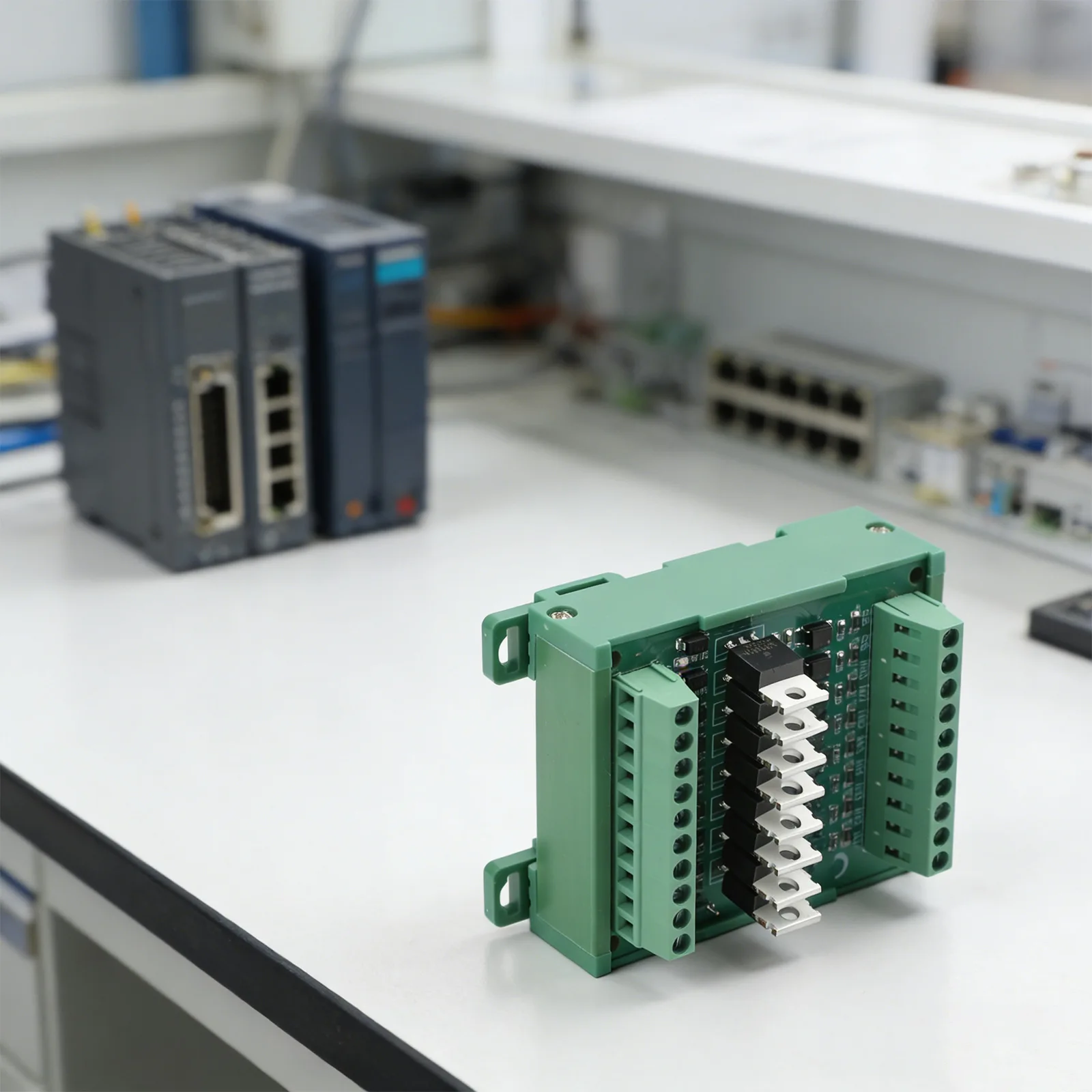 Industrial PLC 8 Channel DC Increase Board with NPN Output 5A 12/24VDC for Electrical Signal Isolation and Automation