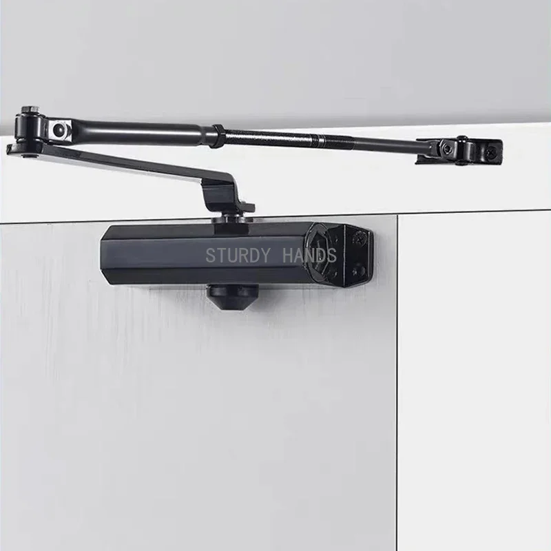1 set of hydraulic buffer automatic door closer 25KG to 85KG adjustable speed positioning door closing equipment
