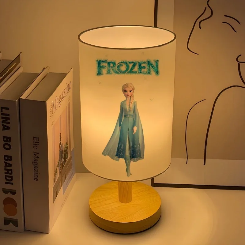 Frozen Elsa Anna Creative Home Bedroom Bedside Night Lamp Children\'s Eye Protection Table Lamp Desktop Decoration Ornament Gift