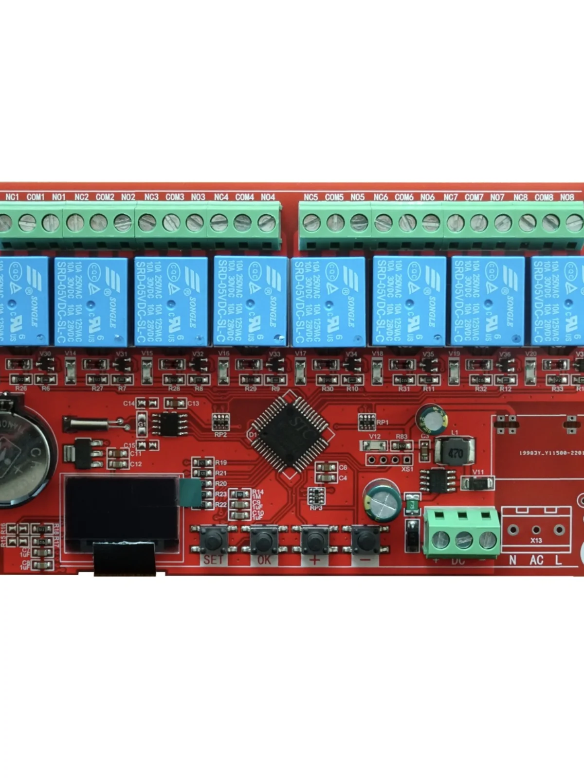 Eight-channel Real-time Clock Relay Module Multi-channel Timing Delay Beijing Time Synchronization Control 12V24V220V
