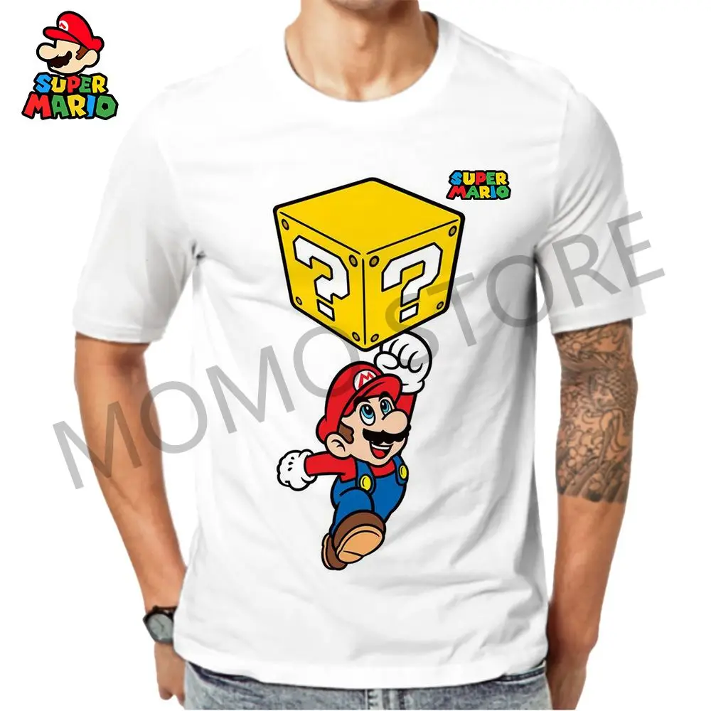 

Mario 2024 Summer Kid's T-shirt 110-6XL Men's Louis Anime Adventure Street Wear Children's Classic Tops Y2k Clothes Quick Dry