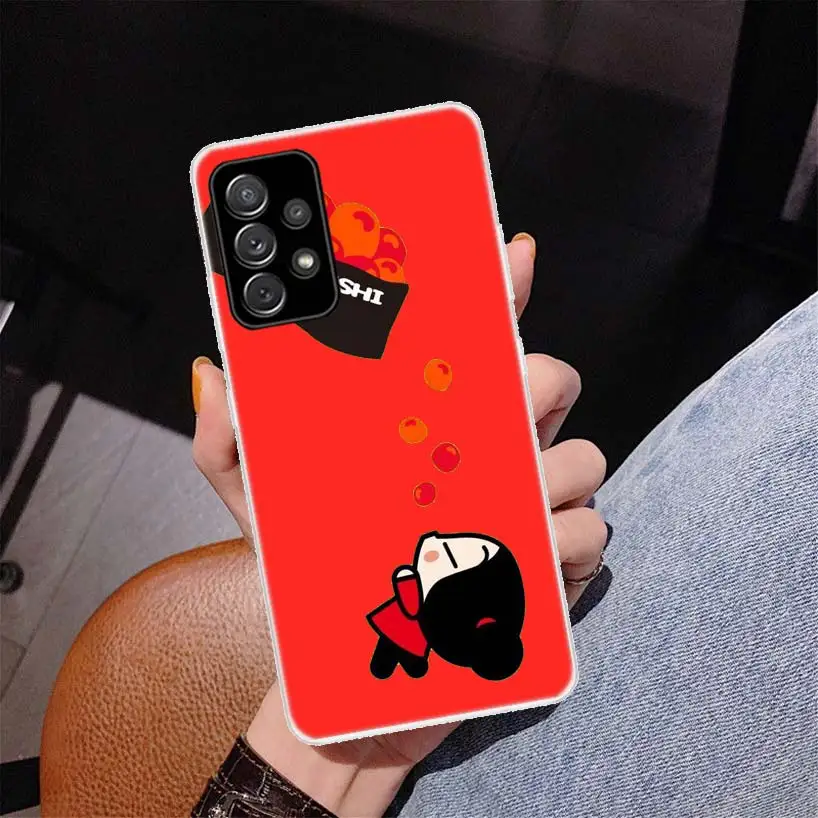 Cute Cartoon Pucca Garu Cover Phone Case For Samsung Galaxy A55 A54 A53 A52 A15 A14 A13 A12 A35 A34 A33 A32 A25 A24 A23 A22 A04S