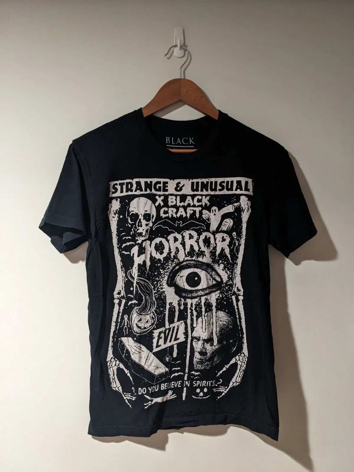 Strange & Unusual Motionless in White Horror Spirit Black Small T-Shirt