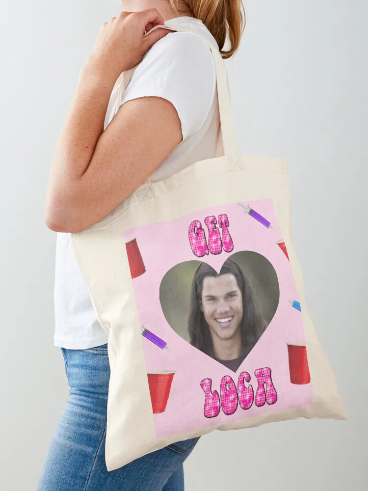 

get loca Tote Bag tote bag men's Large bags for women Gift bags foldable reusable bag