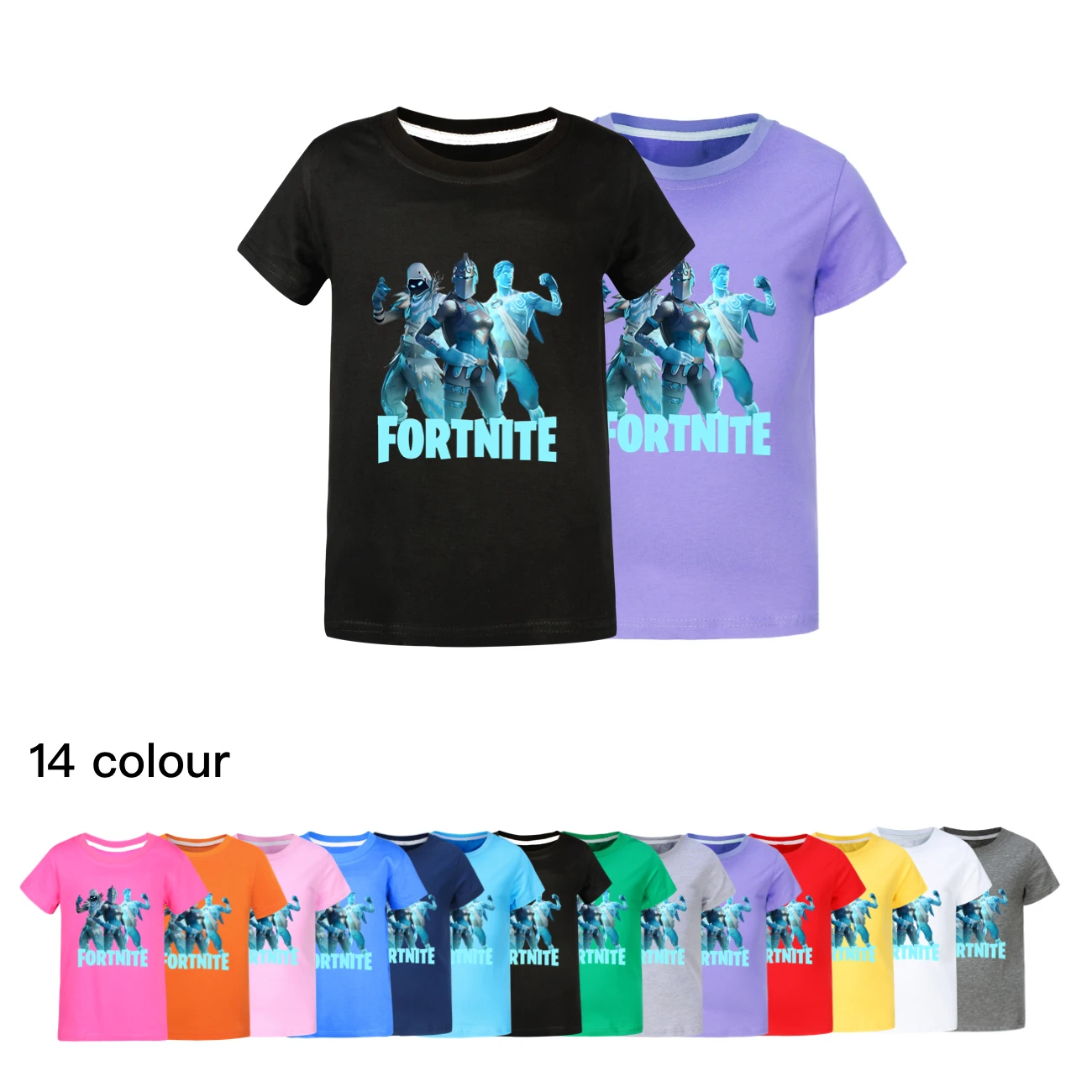 Fortnite T Shirt Kids Fashion Vintage Graphic T-shirt Youth Girls Cotton Short Sleeve Tops Unisex Boys Hip Hop Streetwear5100