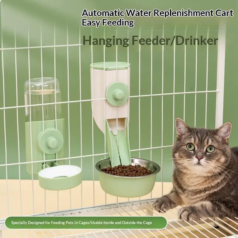 500ML Hängender Futter- und Wassernapf für Haustiere, Einfache Installation, Automatischer Futter- und Wassernapf für Tauben, Kaninchen und Kleintiere, Haustierprodukte – Detail 1