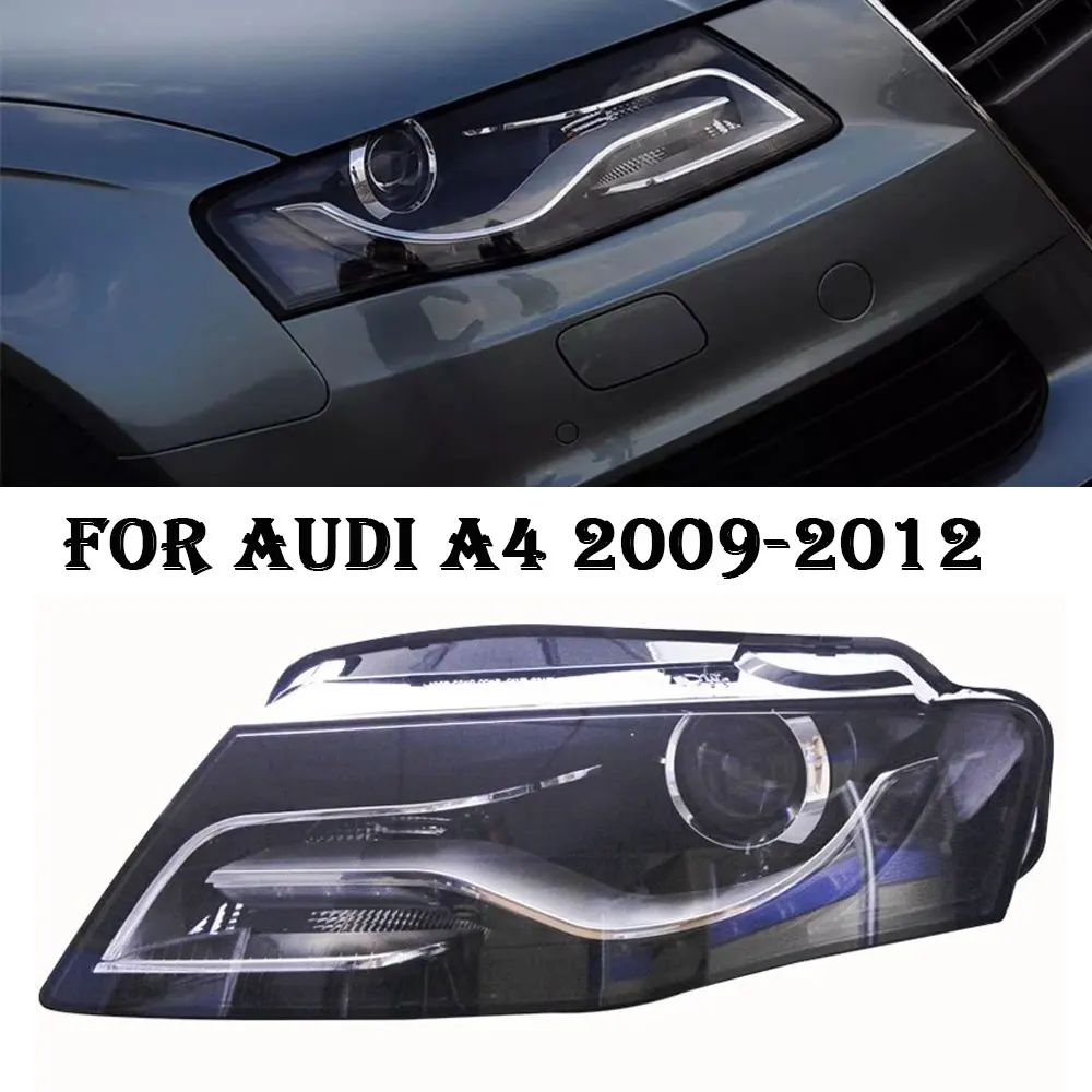 Car HeadLight for Audi A4 B8 2009 2010 2011 2012 A4L S4 RS4 Headlamp LED turn Signal Bi Xenon Projector Lens Plug and play