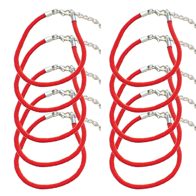 Traditional Red String Bracelet Polyester Cord Handchain Protections Jewelry