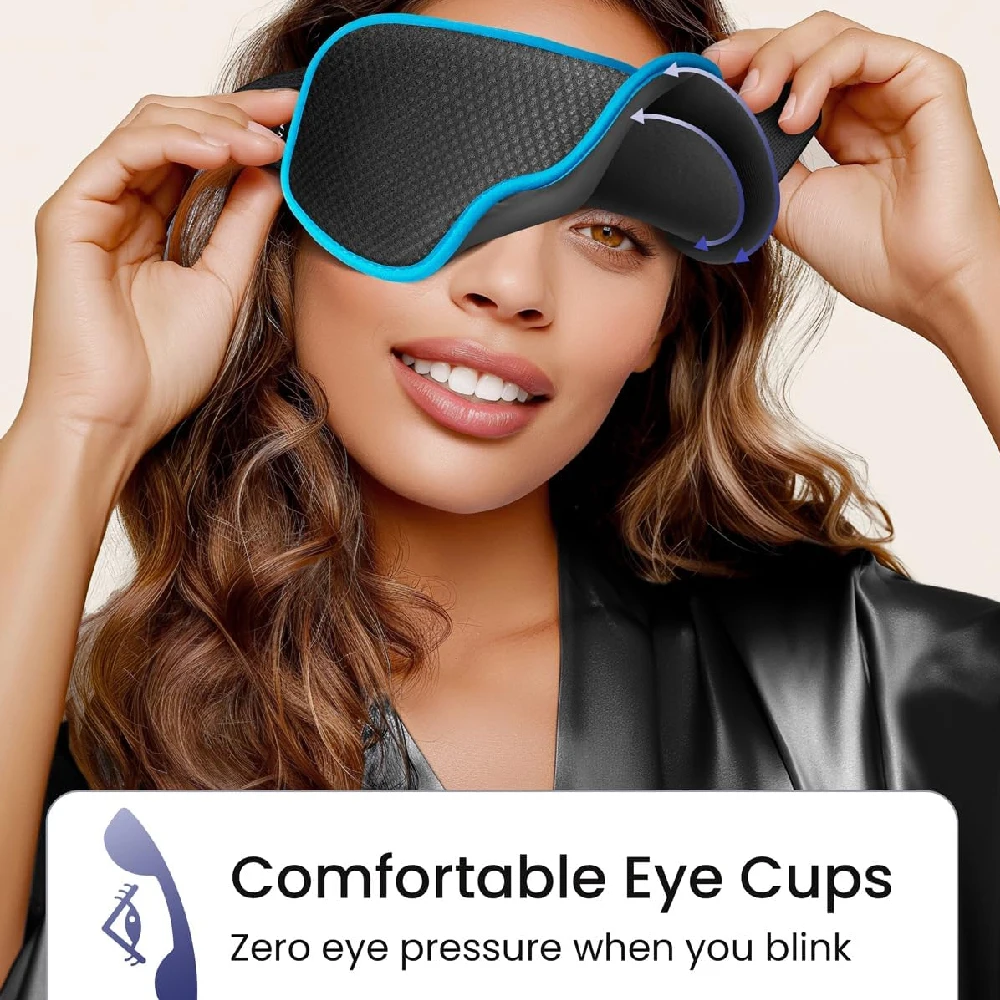  1PCS Sleep Mask for Side Sleeper, Complete Light Blocking 3D Sleeping Eye Mask, Soft Breathable Eye Cover for Women Men