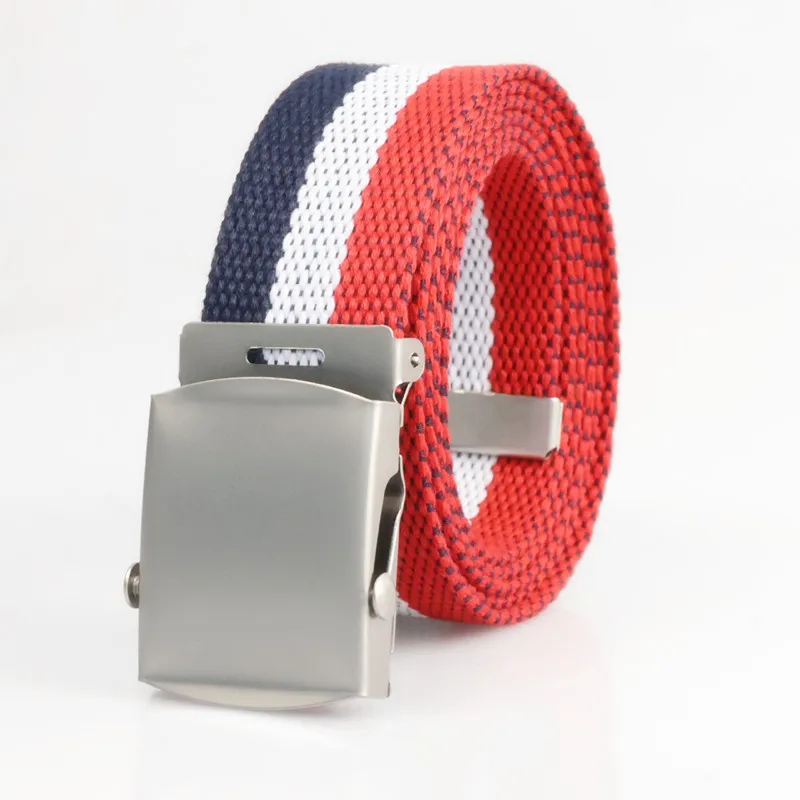 3,8 cm Neuer Herren-Canvasgürtel für Outdoor-Aktivitäten, verschleißfest, atmungsaktiv, mit Metallschnalle, Unisex-Gürtel, Jugend-Camouflage-Sportgürtel – Detail 2