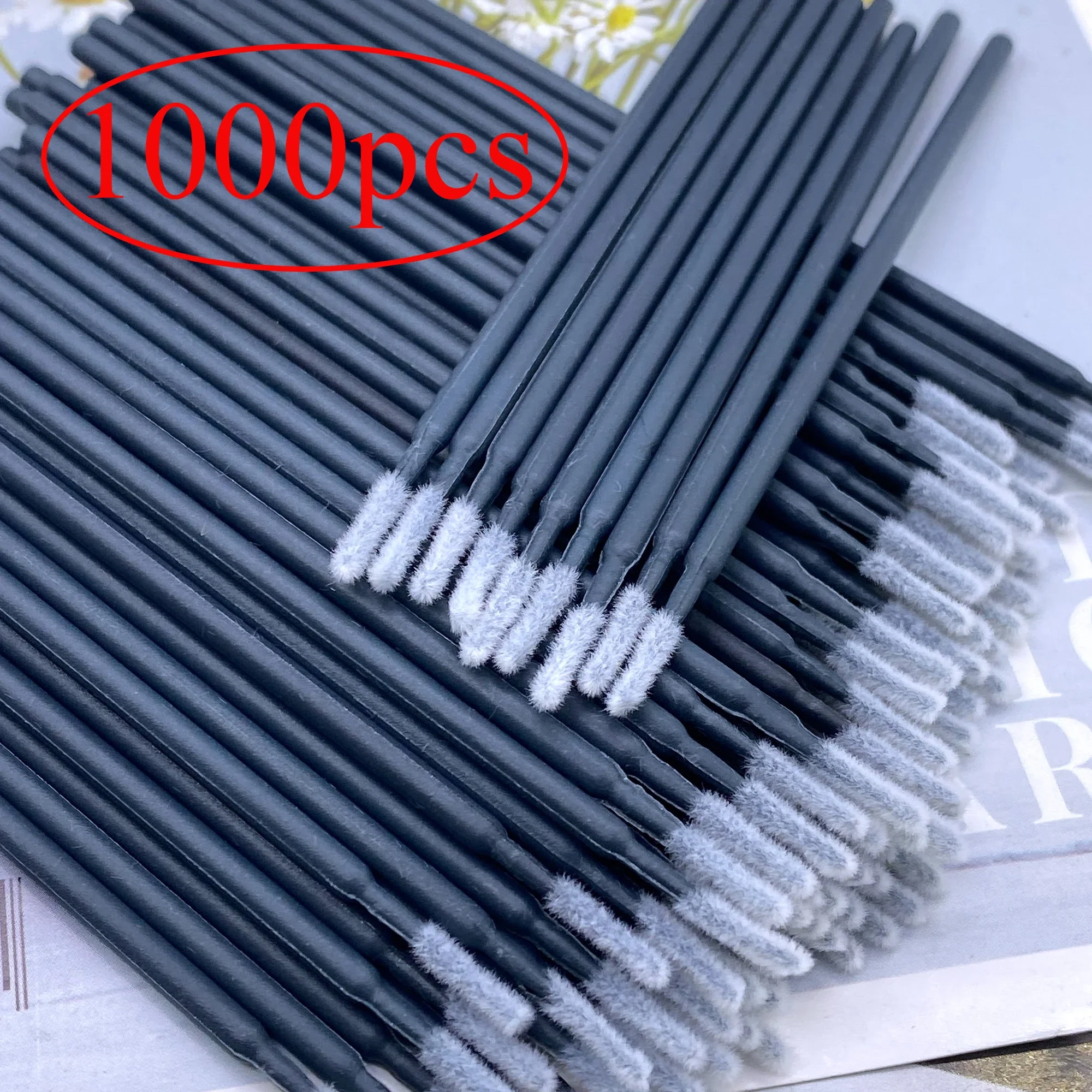 1000 pezzi Rimozione tampone Micro pennello Pennelli per trucco Forniture per estensione ciglia all'ingrosso Accessori per ciglia Strumenti per trucco