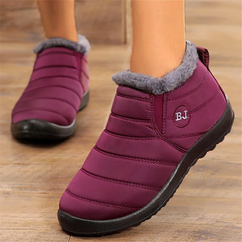 Women Waterproof Shoes Sneakers 2025 Winter Slip On Shoes For Women Solid Platform Sneakers Outdoor Plus Size Mujer Shoes Woman