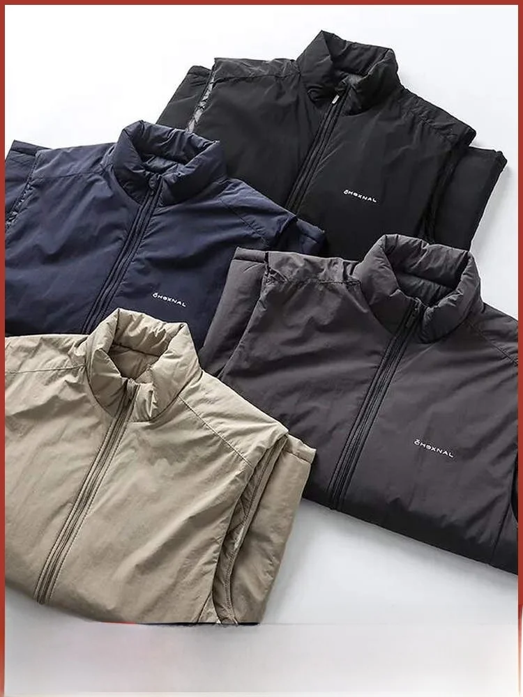 

Легкий мужской жилет с шерстяным наполнителем 00, ветрозащитный, водонепроницаемый, с воротником-стойкой, осенне-зимний, стандартного кроя, Zi...