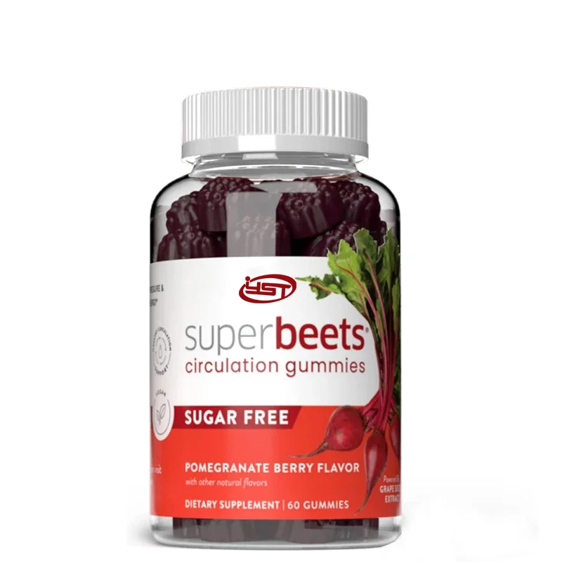 

SuperBeets Circulation Soft Candy - Heart Health Energy, Grape Seed Extract and Beet Root Meal -60 Pills