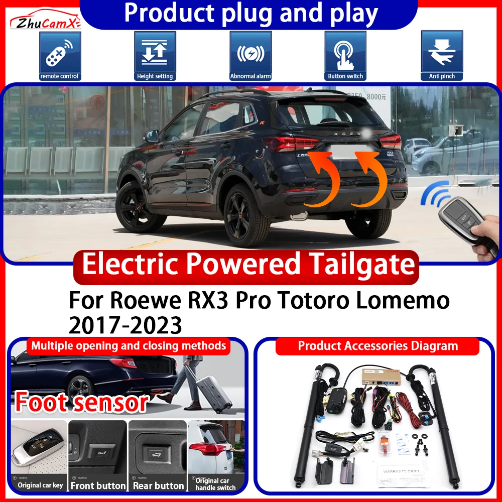 ZhuCamX OEM Powered Tailgate for Roewe RX3 Pro Totoro Lomemo 2017-2023 suite anti pinch Smart Intelligent Control Gate Lift Kit