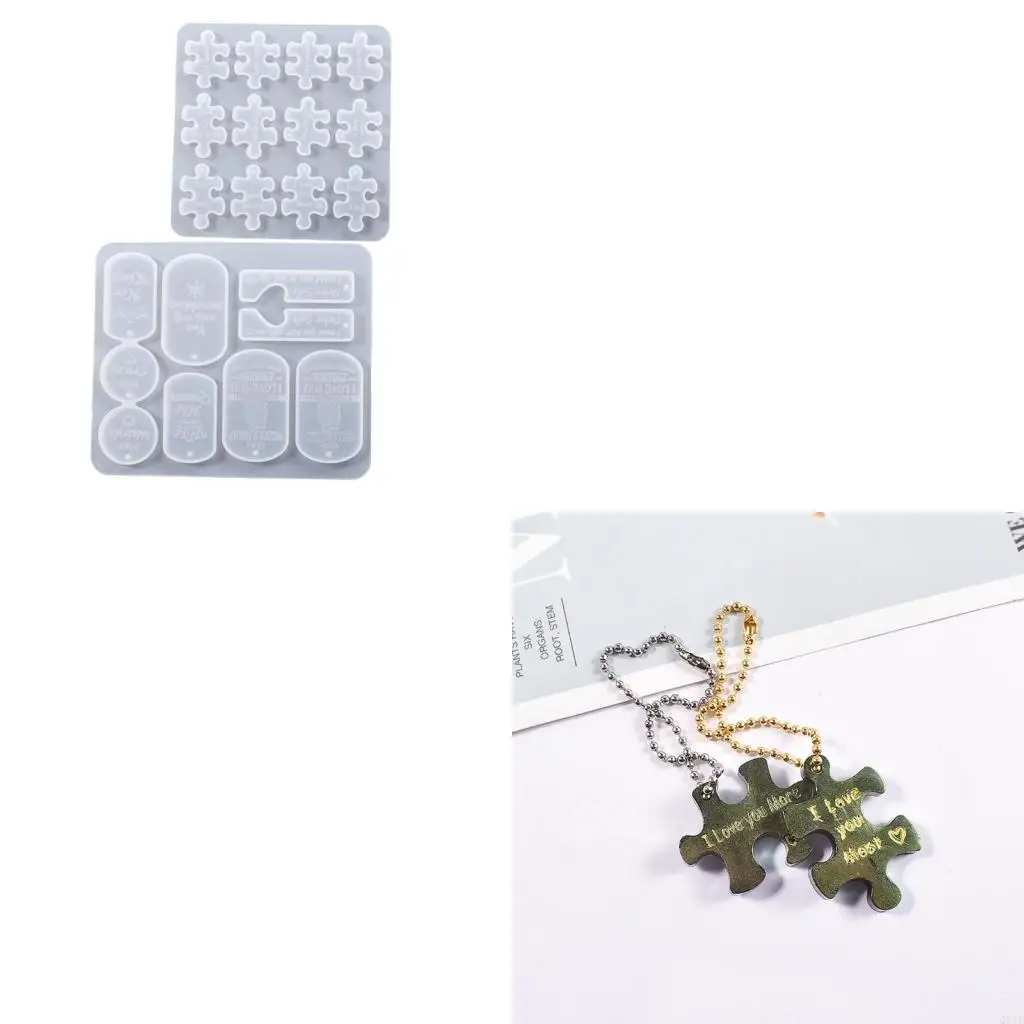Handmade Puzzle Silicone Mold Multicolor Tablets Epoxy Resin Mold