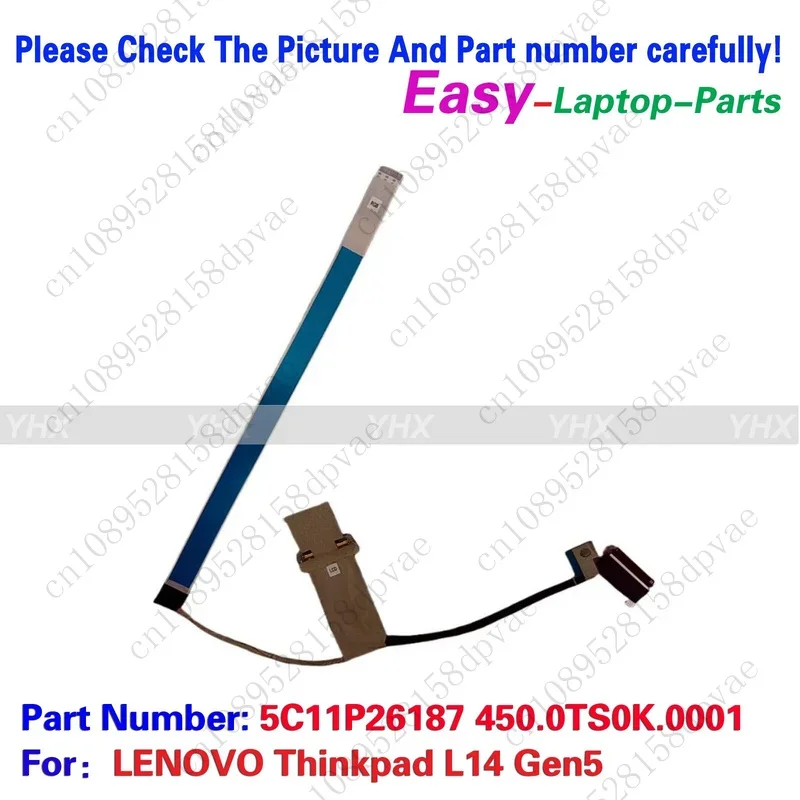 GYX New For Thinkpad L14 Gen5 Touch LCD Cable Wire Line 5C11P26187 450.0TS0K.0001