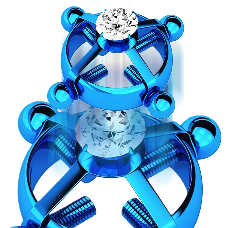 본디지 BDSM 조절 가능 무천공 성인용 니플 링 클램프 섹스토이 여성용 롤플레이 에로틱 기구 이국적인 액세서리