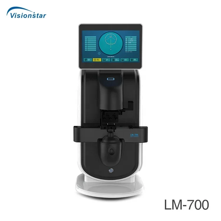 LM-700 7 بوصة LCD تعمل باللمس مقياس العدسة الرقمي التلقائي للمحلات البصرية