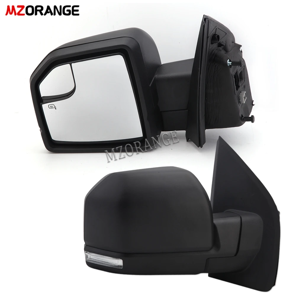 side mirror assembly For Ford F-150 F150 2015-2020 Car Front Heated Side Door Wing Rear View Mirror Lens Glass 6pins us version