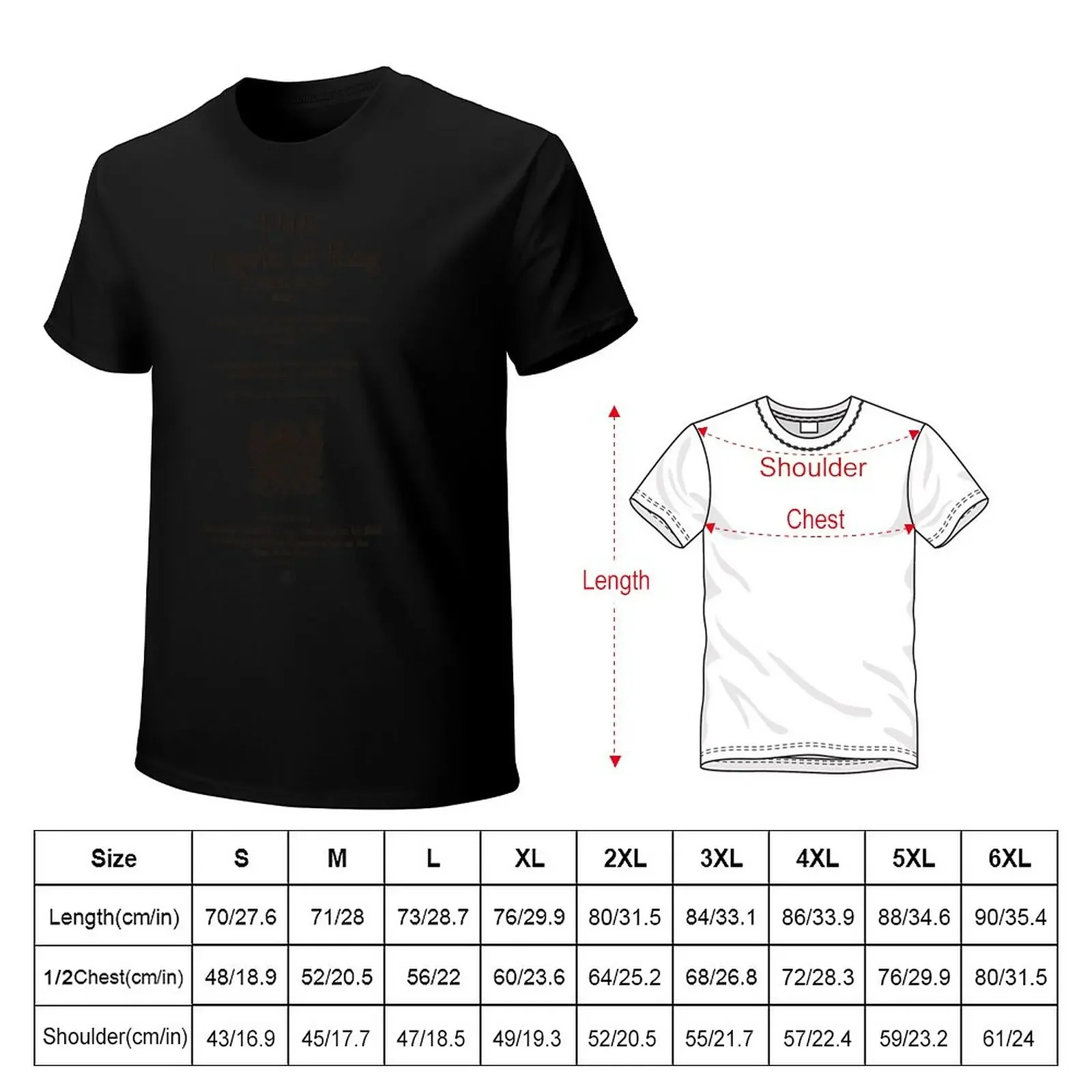 Shakespeare Richard II Frontpiece - Simple Black Version T-Shirt oversized anime clothes cute tops Blouse mens t shirt graphic