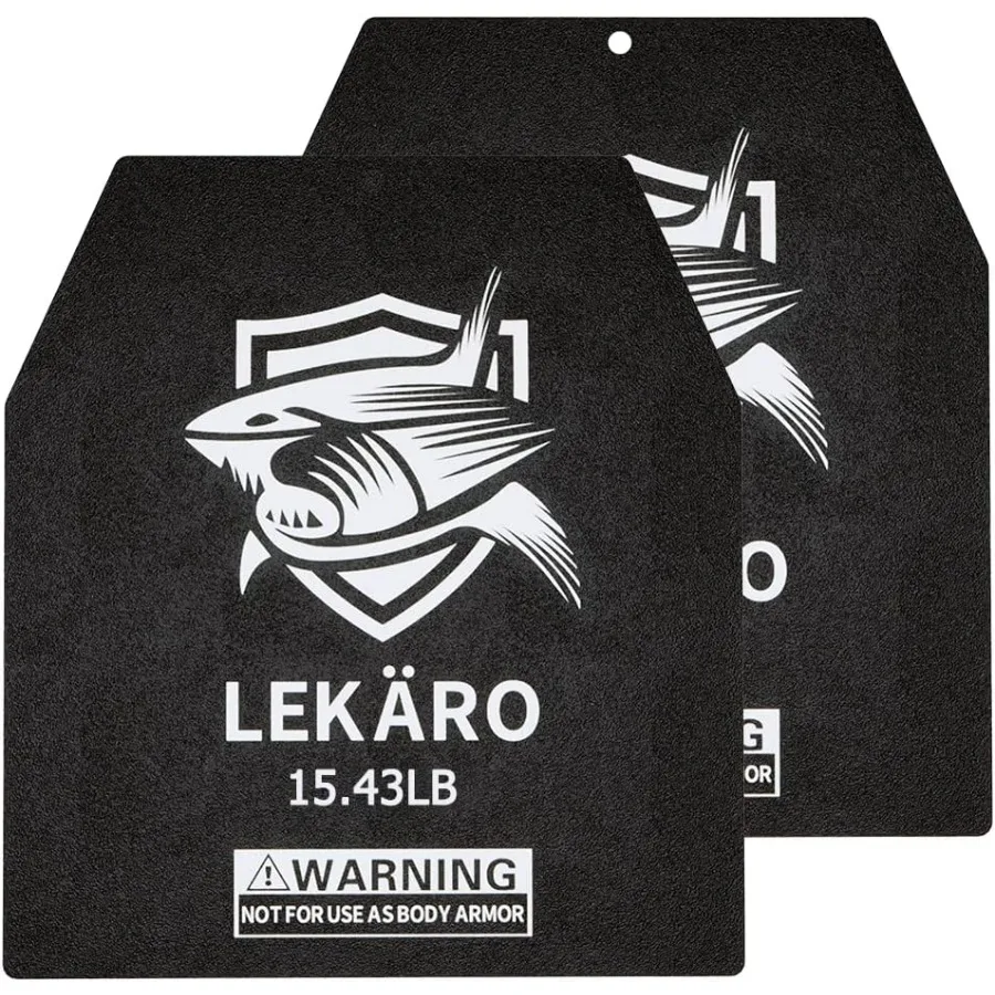 Placas de chaleco ponderadas, par de 15,43 libras para chalecos de pesas, entrenamiento de fuerza, entrenamiento pesado, fitness, correr