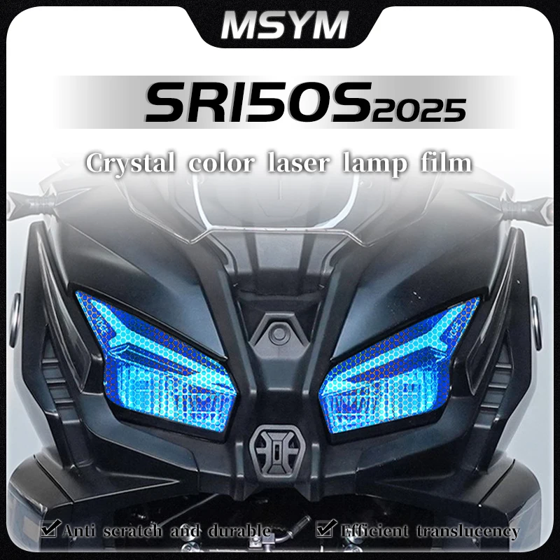 

For VOGE SR150S SR150 S sr150s 2025 Headlight film honeycomb laser protective film transparent protective sticker accessories