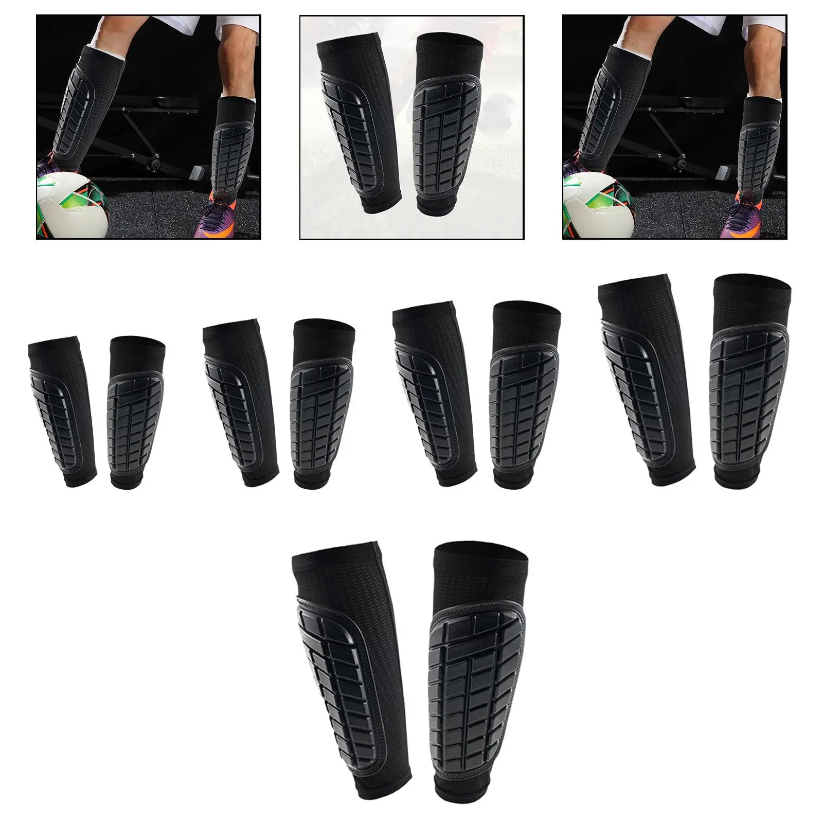 

Football Shin Guards, Calf Protection, Heavy Duty Shockproof for Running,