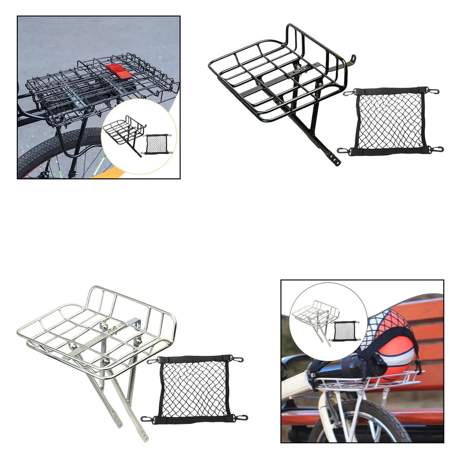 

Bike Rack for 20 inch Folding Bikes,Riding Outdoor Stylish Travel Aluminum Alloy Bike Basket Sundries Organizer for Dahon P8