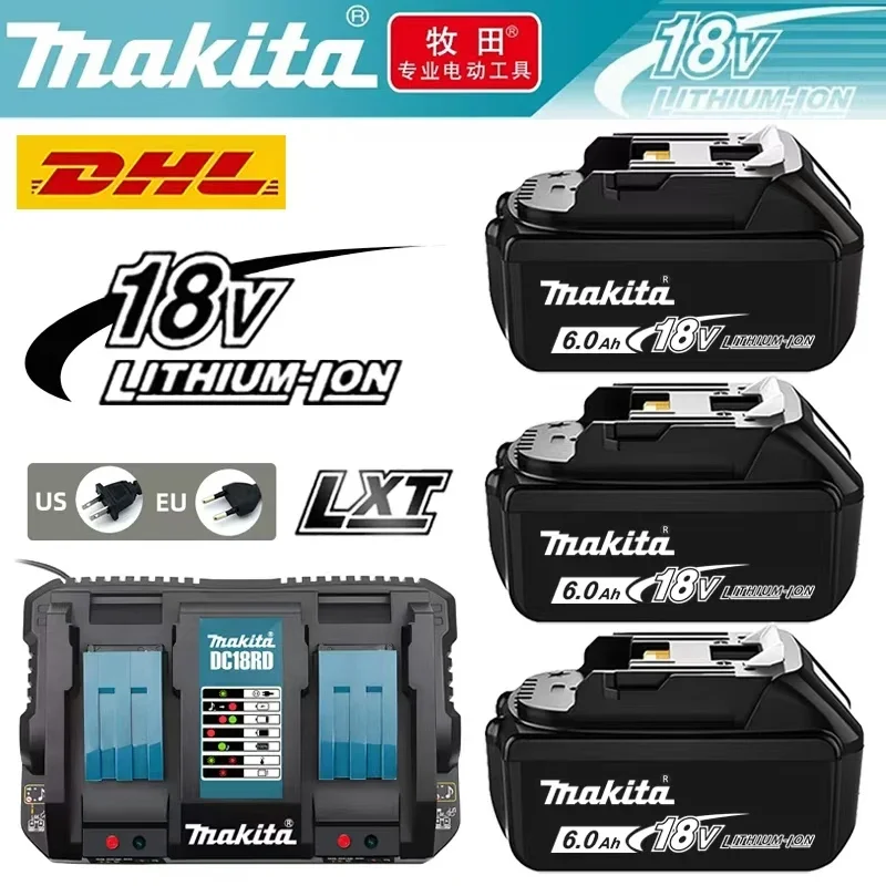 Makita 18V 6.0Ah rechargeable lithium-ion battery, Makita BL1840 BL1830 BL1830B BL1830B BL1850B original power tool battery