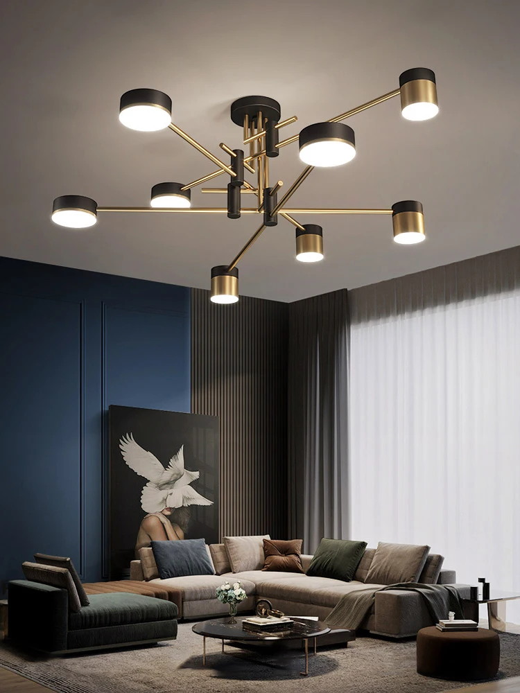 Minimalist Style Modern Chandelier Designer Creativity Living Room Bedroom LED Pendant Light Dining