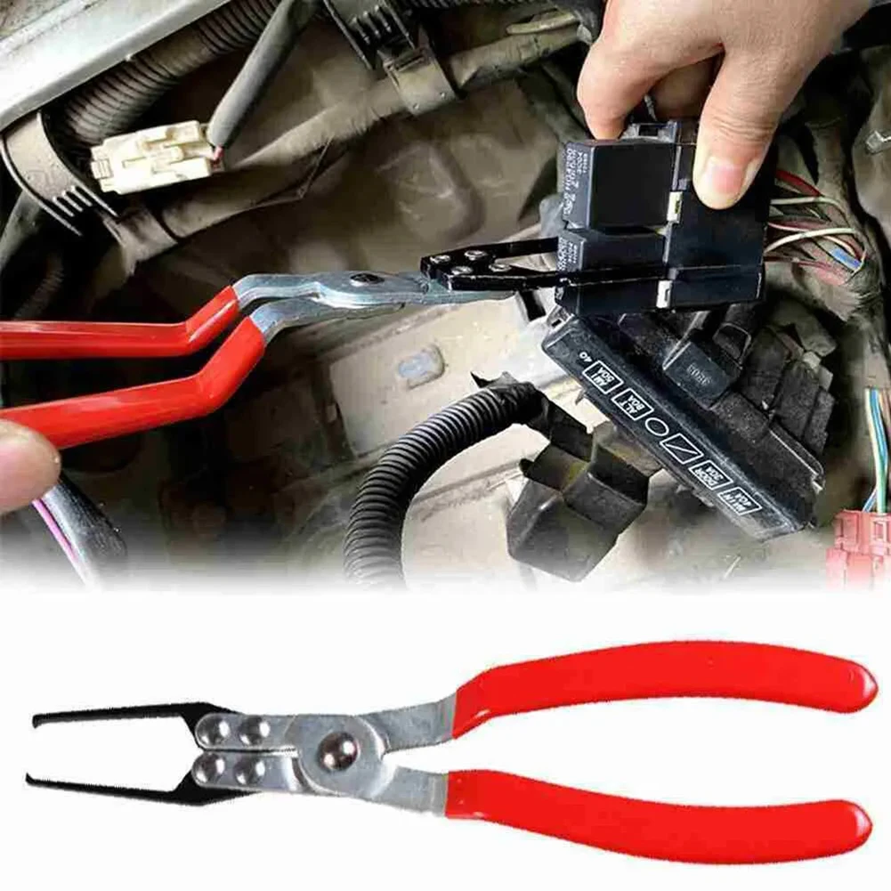 

2PCS Auto Relay Disassembly Clamp Fuse Puller Relay Fuse Pliers Relay Puller Relay Remover Plier Auto Removal Tool