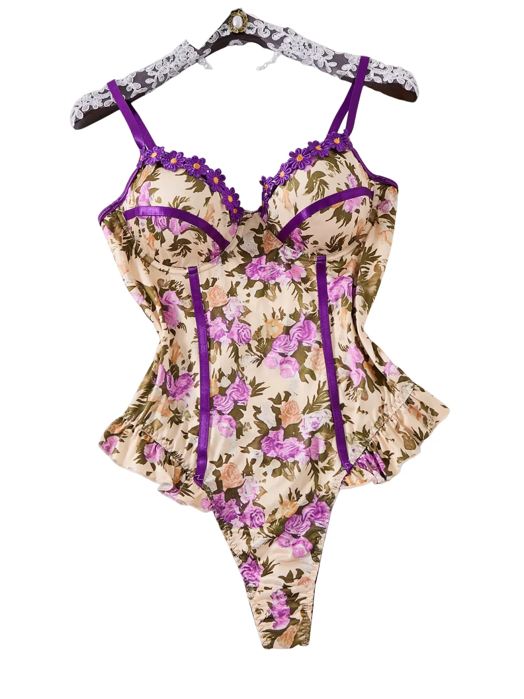 KUCLUT Combinaison confortable à imprimé floral multicolore - Design doux au toucher pour une tenue toute la journée