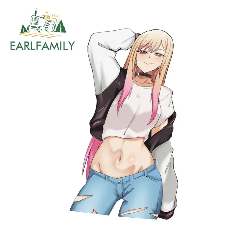 

EARLFAMILY 13cm x 7.3cm for Swxy Anime Kitagawa Marin Car Sticker Waterproof Motorcycle Vinyl Decal Creative Vinyl Auto Graphics
