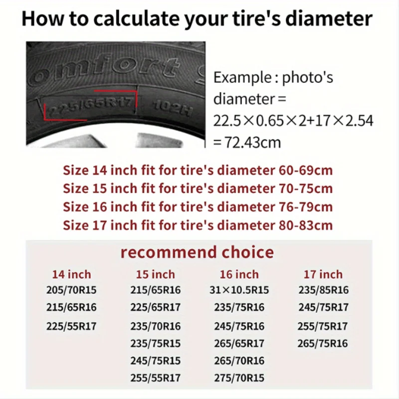 Black Horses Spare Tire Cover Waterproof Sun Protection Fit for Trailers Off-Road Vehicle Camper Trucks Wheel Cover 14 Inches