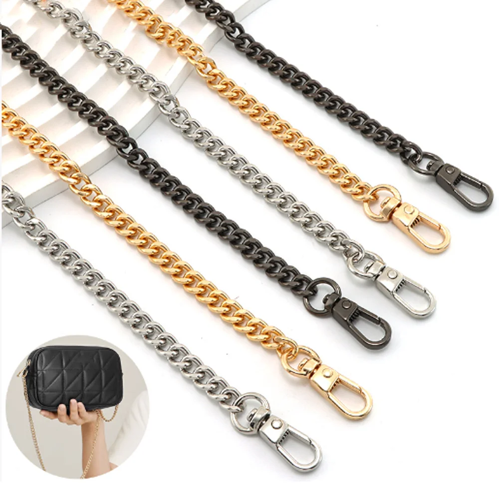 

40-120 см металлическая цепочка, аксессуары через плечо, портативная сумка на запястье, сменный ремешок на цепочке, аксессуары для багажа, украшение