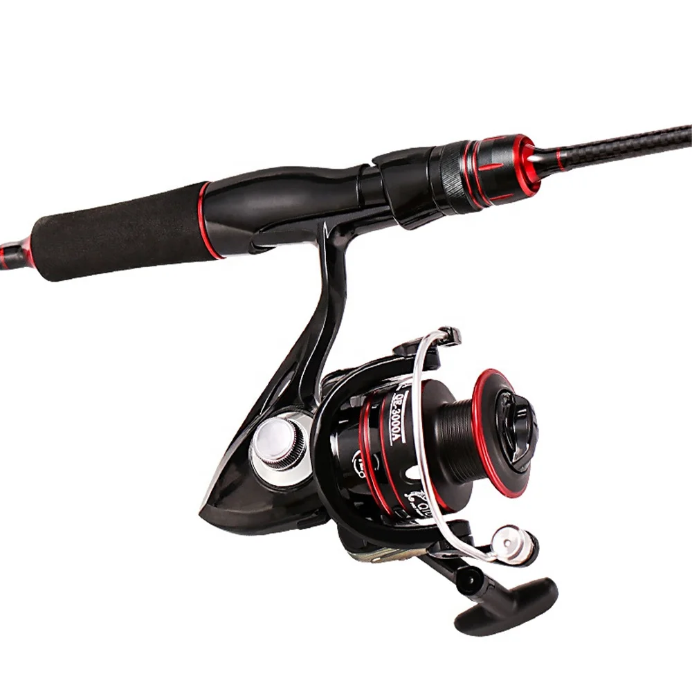 NewBility high carbon 2 section fishing set rod reel all position combo durable fishing combo