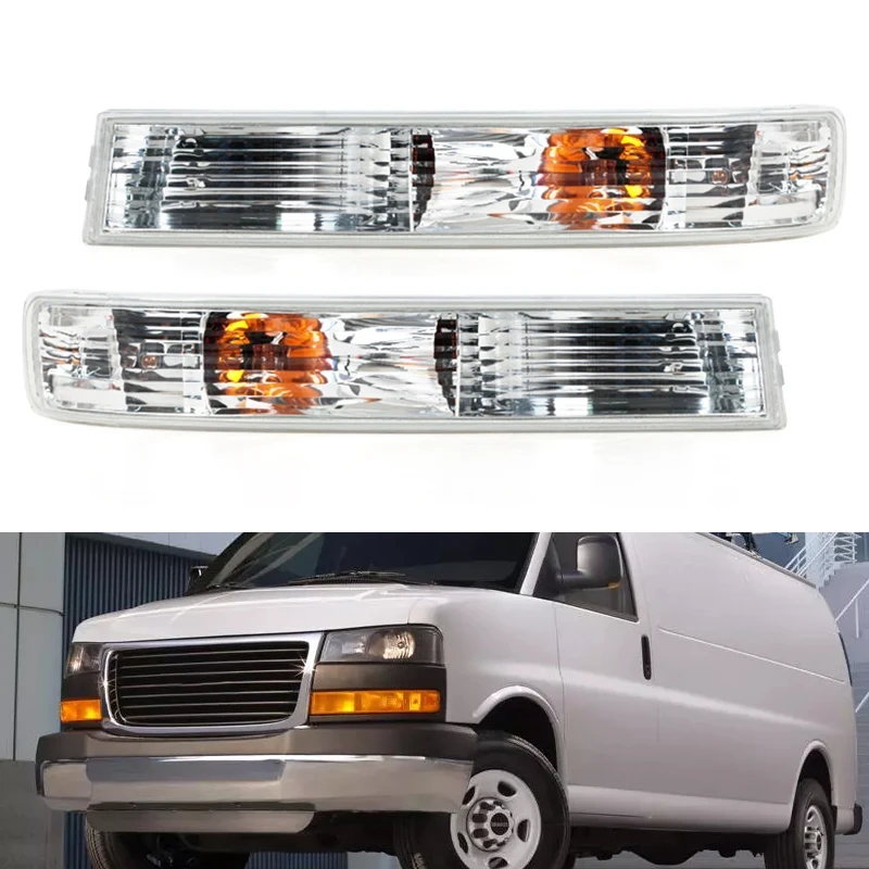 Luce di parcheggio anteriore dell'automobile indicatore di direzione lampada direzionale per Chevy GMC Van 1500 2500 2003 2004 2005-2019 GM2521188 GM2520188