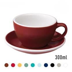 Lover amics Ei 300ml profession elle Girlande Tasse Latte Kaffeetasse und Untertasse Set Grundfarbe Keramik Tee Frühstück Home Drink ware