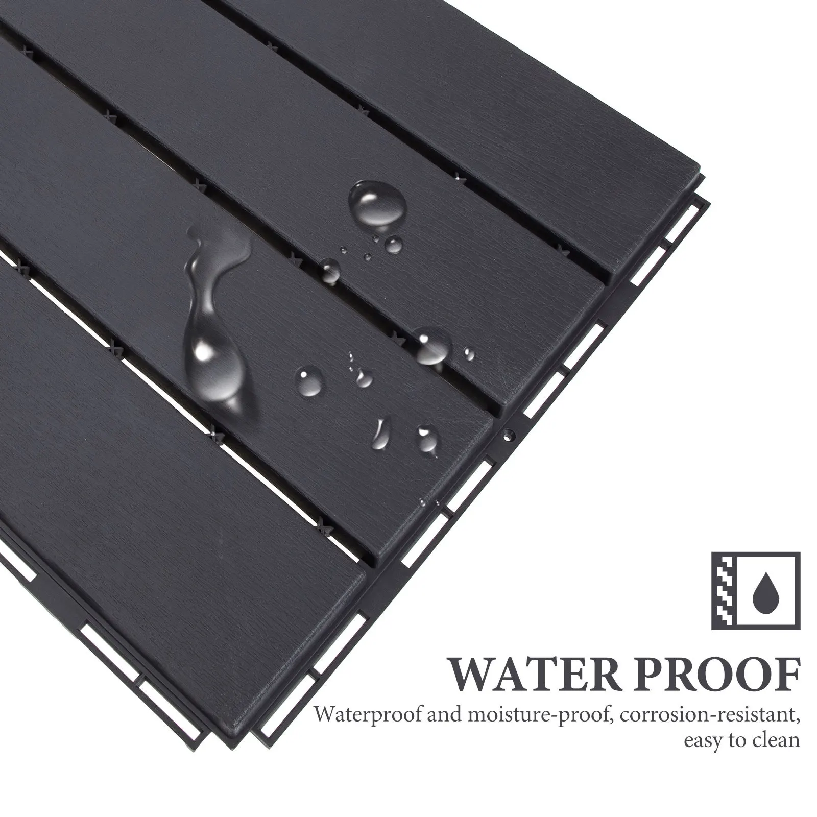 방수 야외 조립식 바닥재 내구성 있는 목재-플라스틱 수영장 옆 정원 발코니 조립식 바닥 태양광