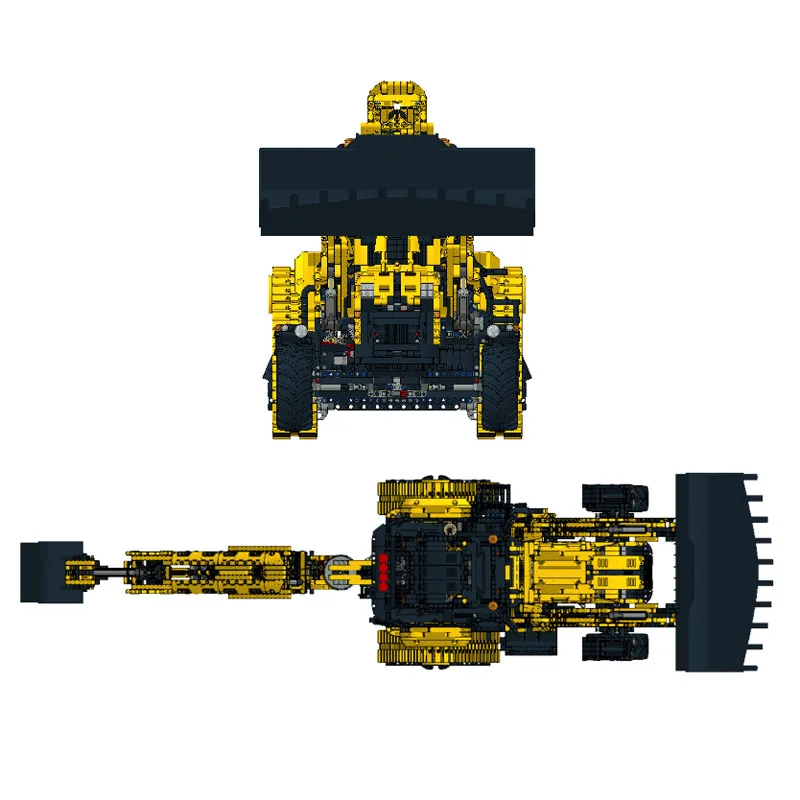 

MOC-189156 Экскаватор, сверхмощный экскаватор-погрузчик, строительные блоки, модель 6923, деталиMOC, креативная игрушка на день рождения для мальчиков, подарок