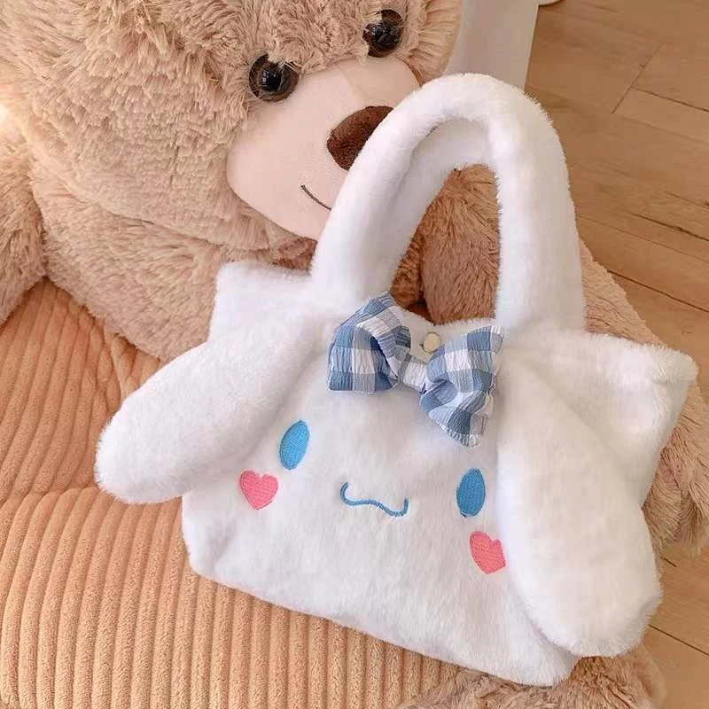 Kawaii sanrio plüsch tasche kuromi plushie rucksack cinna moroll tote handtasche meine melodie Messenger make-up umhängetasche frauen mädchen geschenk